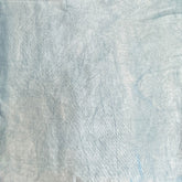 Mashru Silk Hand Block Printed Fabric - Grey - Vastra Raag